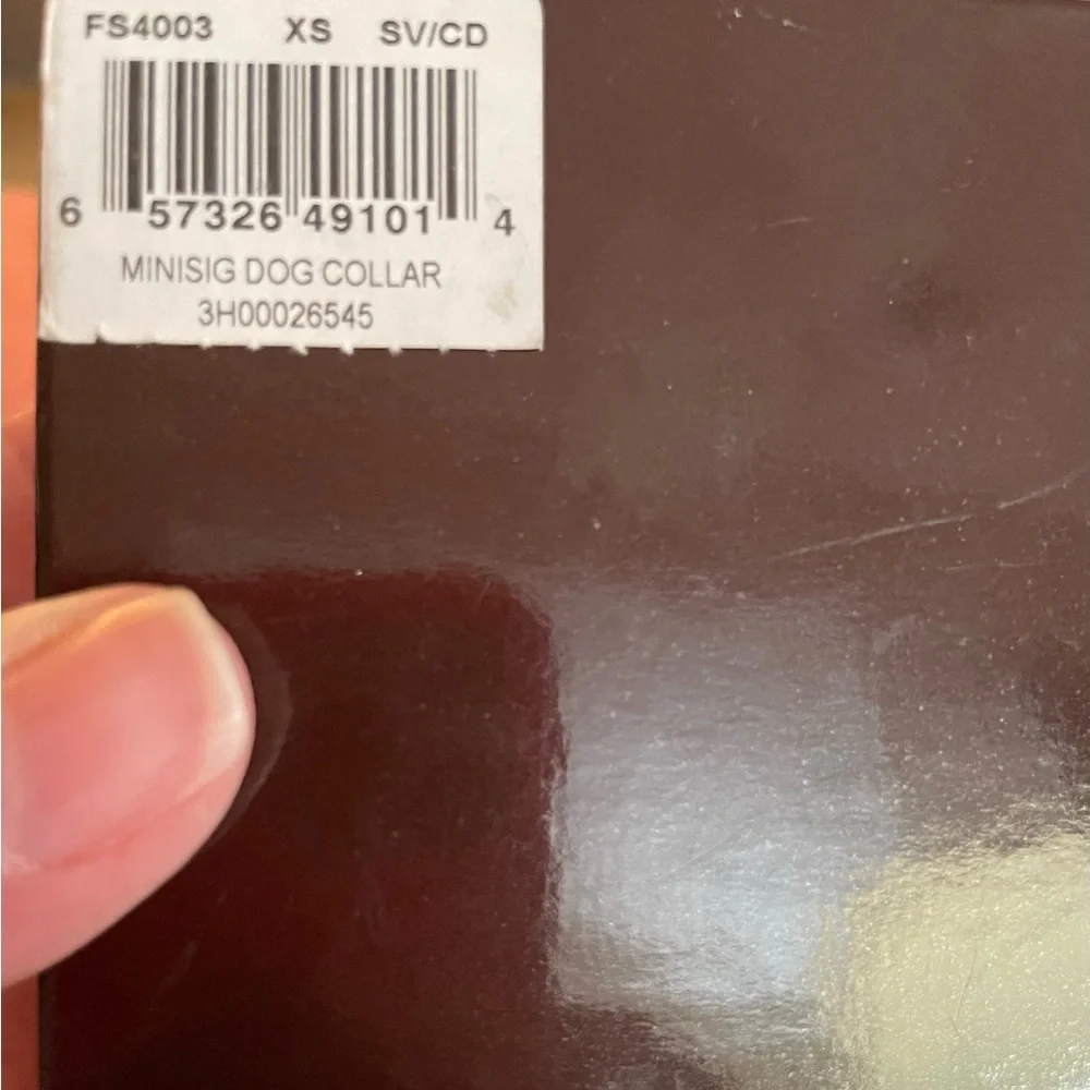 XS Coach Cherry Red Mini Signature Leather Pet Collar NWT - Picture 11 of 11